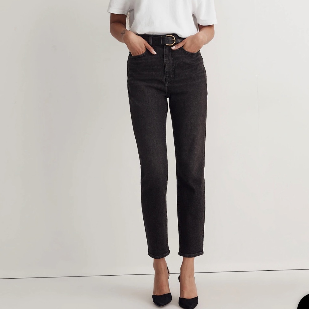 Madewell Black Straight Leg Jeans Classic Style